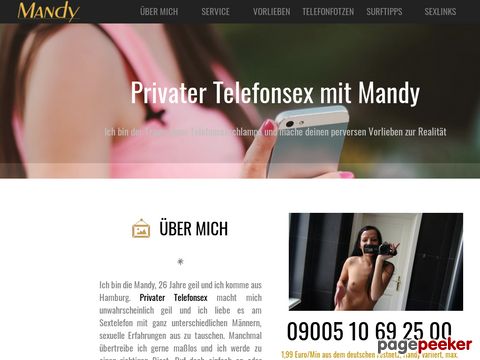 mehr Information : Telefonsex Privat - Mandy hat die Löcher auf